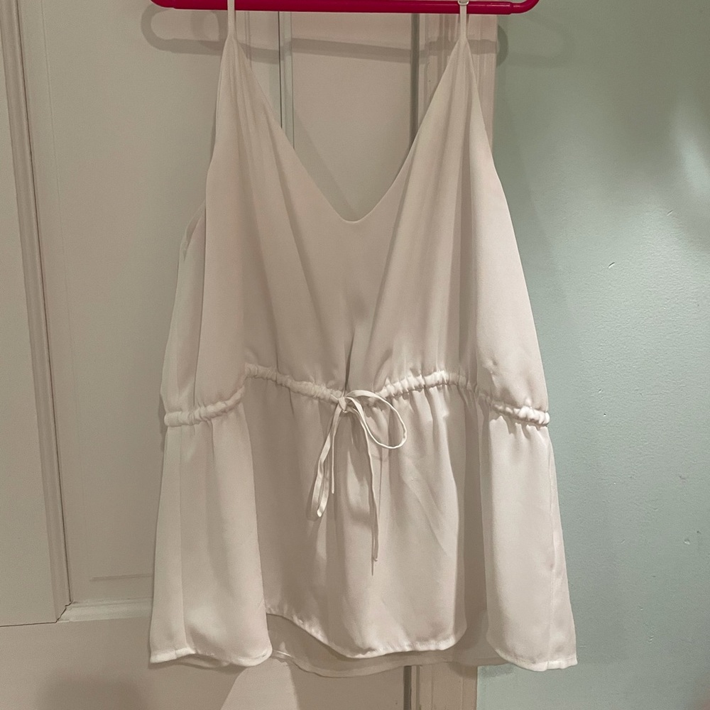 Size Large White Babton Tank from Aritzia